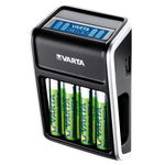 Incarcator Varta pentru acumulatori, LCD, 4 x AA, 2100 mAh, iesire USB