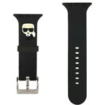 Curea smartwatch Karl's Head pentru Apple Watch 38mm / 40mm Negru, Karl Lagerfeld