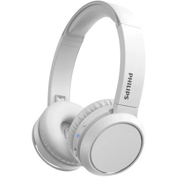 Casti Audio On-Ear Philips, TAH4205WT/00, Bluetooth, Autonomie 29h, Alb