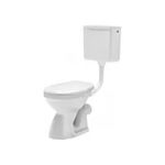 Set 3 componente WC toaleta,Easil,Iesire laterala,Ceramica sanitara ,Capac ,Rezervor,Racord manson,Sistem fixare pardoseala ,38,5 X 36,5 X 48,5, Raulconstruct