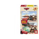 Puzzle din lemn Educa - Disney Cars, 2x50 piese (13138), Educa