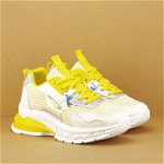 Sneakers albi cu galben Taylor M3, SOFILINE
