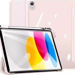 Husa premium pentru tableta IPAD 10 model 2022, 10.9inch Sigloo, cu suport Smart Pen Dux Ducis Toby, Roz