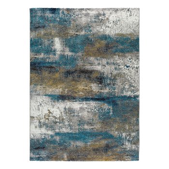 Covor Universal Kalia Abstract, 160 x 230 cm, albastru, Universal
