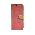 Husa Samsung Galaxy S8 Plus G955 Just Must Book Linen Pink (material textil cu silicon in interior), Just Must