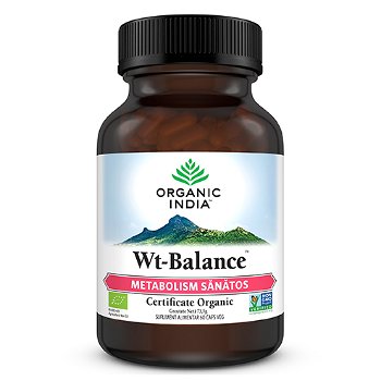 ORGANIC INDIA Wt-Balance | Metabolism Sanatos & Silueta, 60 capsule vegetale, 