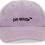 Off-White Baseball Hat With Logo LILAC, Off-White