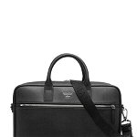 Emporio Armani EMPORIO ARMANI Leather briefcase Black, Emporio Armani