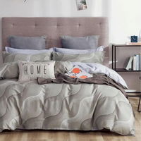 Lenjerie de Pat 2 Persoane, 100% Bumbac Ranforce, 4 piese, Cearsaf pat 240x260 cm, Cearsaf pilota 200x220 cm, 2 Fete perna 50x70 cm, Culoare Negru