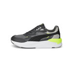 Puma, Pantofi sport din piele ecologica cu garnituri din plasa X-Ray Speed, Verde neon/Negru/Gri