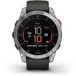 Smartwatch GARMIN Epix (Gen 2) Standard Edition 47mm, Wi-Fi, GPS, Android/iOS, silicon, Slate/Stainless Steel