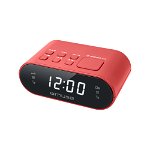 Radio cu ceas Muse Dual alarm M-10 RED PLL Rosu