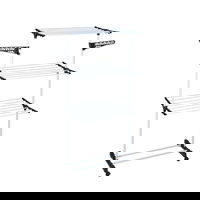 Uscator de rufe vertical, mobil, 3 nivele si suport umerase, 80 x 57 x 165 cm