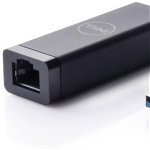 Adaptor Dell USB to Ethernet 470-ABBT-05 1000Mbps Negru