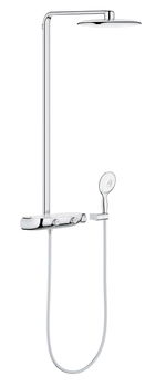 Coloana de dus cu baterie termostatata Grohe RainShower System SmartControl 360 Mono Crom-Alb, Grohe