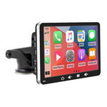 Sistem Multimedia Techstar® Apple Carplay/Android 7093P, Ecran Tactil, 7 Inch 1080P Full HD, Bluetooth, Mirror Link/Card TF/USB/AUX, Negru, Techstar