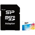 Card microSDHC 16GB Elite UHS-1 U1 cu adaptor SD, Silicon Power