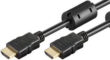 Cablu HDMI tata - HDMI tata cu Ethernet contacte aurite 2m Goobay