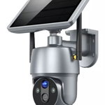 Camera de supraveghere CCTV Q SX01 Audio Bidirectionala cu panou solar 4G, GAVE