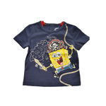 Tricou copii Original Marines SpongeBob marimea 62 cm, 6/9 luni, Bleumarin