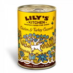 Hrana umeda Lily's Kitchen, ingrediente Naturale, cu Pui si Curcan, 400g, pentru caini, Lily's Kitchen