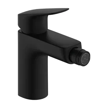 Baterie cu ventil pentru bideu Hansgrohe Logis Negru Mat, Hansgrohe