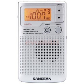 Radio portabil Sangean DT-250 (Argintiu)