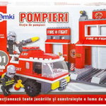 Set de constructie Momki Statie pompieri MKDR21602, 301 piese (Multicolor)