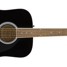 Fender FA-125 Dreadnought Acoustic WN Deluxe SET Black Chitară acustică