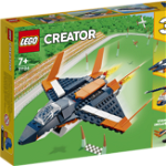 LEGO Creator 3 in 1 Avion supersonic 31126, 215 piese, Lego