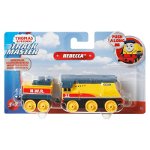 Mattel - Locomotiva Rebecca , Thomas and Friends,   Cu vagon, Push along