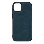 Husa Loomax de protectie iPhone 12 Mini, anti-soc, din piele ecologica, subtire, albastru, Loomax