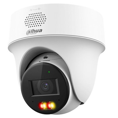 Camera supraveghere Dahua IPC-PT1439H-PV-0280B, 4MP 2K, 2.8mm, rotire si inclinare din aplicatie, iluminare duala, audio bidirectional, PoE, IP66, Dahua