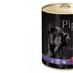 Hrană umedă câini adulți, Piper, cu Carne de Iepure 400g, Dolina