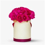 Cutie cu 23 de trandafiri roz - Standard, Floria