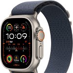 Apple Apple Watch Ultra 2, GPS, Cellular, Carcasa Titanium 49mm, Blue Alpine Loop - Medium, Apple