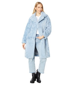 Imbracaminte Femei NVLT Bunny Faux Fur Blue Mist, NVLT