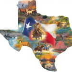 Puzzle contur SunsOut - Mark Keathley: Images of Texas, 1.000 piese XXL (Sunsout-95030), SunsOut