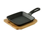 Tigaie Grill Masterpro Negru Fier turnat (13,7 x 22,2 x 2,2 cm), Masterpro