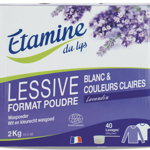 Detergent pudra BIO rufe albe si culori deschise, parfum lavanda Etamine, Etamine du Lys