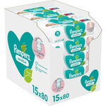 Șervețele umede Pampers Sensitive - 4 х 80 buc