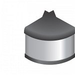 Coltar exterior 270* pentru antistrop aluminiu dreptunghi, gri W SA152, SCILM