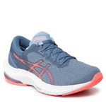 Asics, Pantofi din plasa tricotata pentru alergare Gel-Pulse 13, Gri/Roz, 9.5