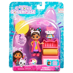 Set 3 figurine interactive Gabby's Dollhouse Art Studio cu accesorii, 3 ani+