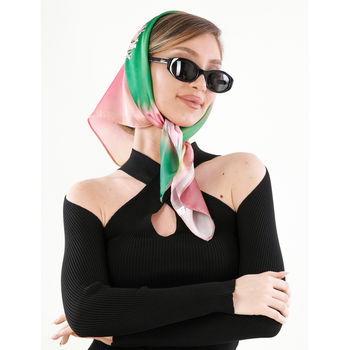Esarfa Dama Silk Twelve Verde