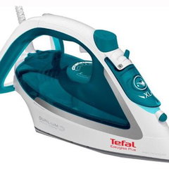 Fier de calcat Tefal EasyGliss Plus FV5718E0, 2500W, 190g/min, Easygliss Plus , Durilium AirGlide, functie calcare verticala, Autosteam, alb&albastru, turcoaz Fier de calcat Tefal EasyGliss Plus FV5718E0, 2500W, 190g/min, Easygliss Plus , Durilium AirGlide, functie calcare verticala, Autosteam, alb&albastru, turcoaz