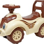 Premergator pentru copii 1 an+, Ride-on, masinuta vesela, cu claxon, veverita