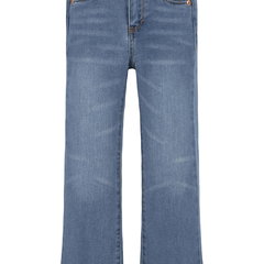 Levi's, Blugi evazati cu talie medie, Bleumarin, 92 CM