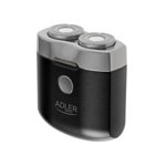 Mini aparat de ras Adler AD 2936, 250 mAh, USB tip C, Turistic, Fara fir, Autonomie 35 min., Negru/Inox, Adler