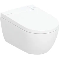 Vas wc suspendat cu capac softclose si functie bideu Geberit AquaClean Alba, Geberit